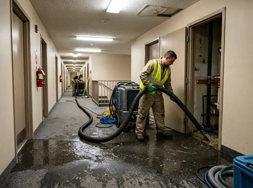 multi-unit-apartment-hallway-f-005 — frequently asked questions, Emergency Burst Pipe Water Extraction & Removal in Glen Car…